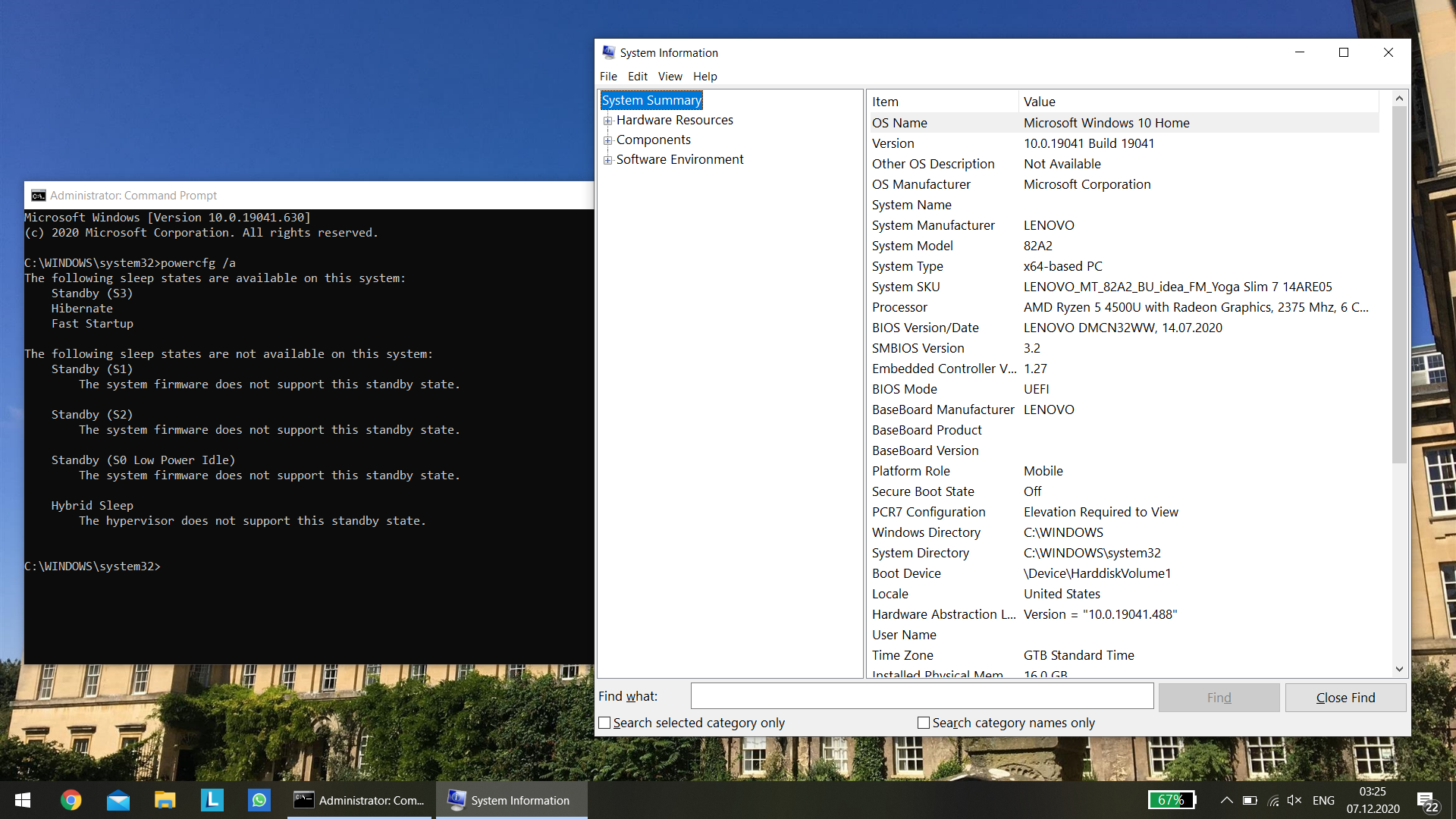 Windows with patched DSDT and PlatformAoAcOverride for S3 support